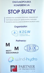 Plakat konferencja stop suszy, temat metodyka
