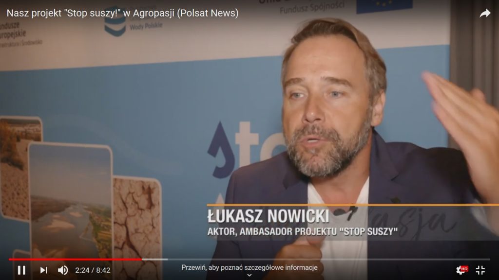 Polsat News, Łukasz Nowicki ambasador projektu "Stop suszy", Stop suszy! relacja