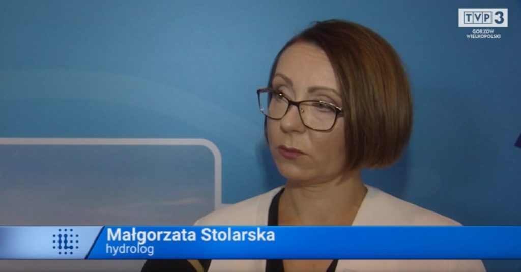 TVP3 Gorzów Wlkp., dr Małgorzata Stolarska, hydrolog i kierownik merytoryczny projektu planu, Stop suszy!, konsultacje społeczne 