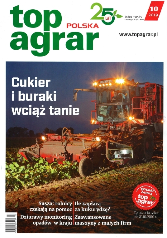 Magazyn topagrar Polska, nr 10/2019, możliwe zmiany w monitoringu suszy w Polsce