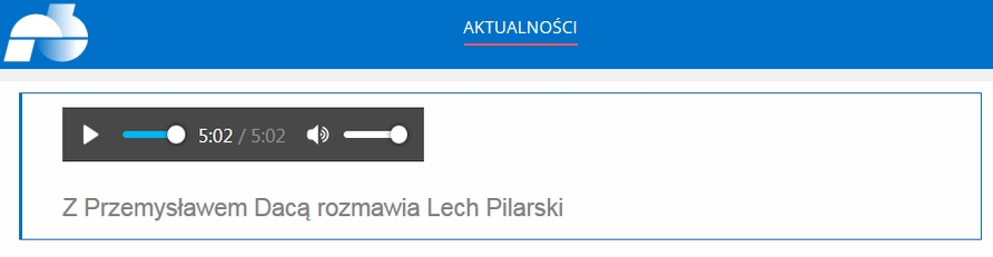 Polskie Radio Białystok, rozmowa z Przemysławem Dacą Prezesem PGW WP 